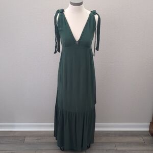 Abercrombie & Fitch Forest Green Maxi Dress